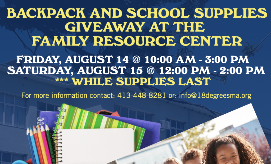 Pittsfield backpack giveaway